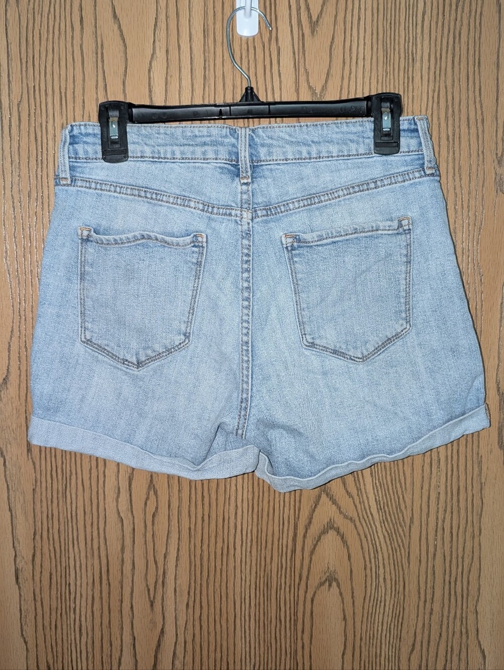 Old Navy Light Blue Button-Front Denim Shorts - Picture 2 of 4